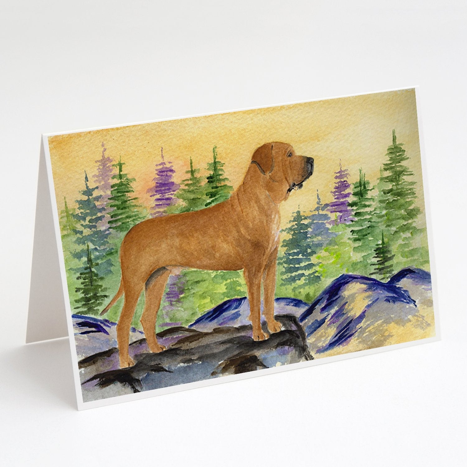 Tosa Inu Greeting Cards Pack of 8 Blank Cards with Envelopes Whimsical A7 Size 5x7