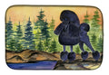 Poodle Dish Drying Mat Absorbent Dish Drying Mat Pad for Kitchen Counter Dish Drainer Mat for Countertop, 14 x 21", Multicolor