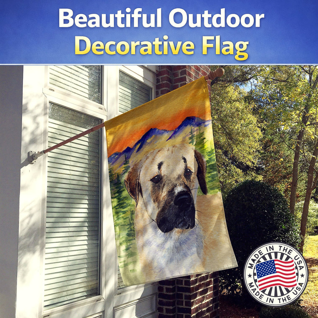 Anatolian Shepherd House Flag 28x40 Porch Sleeve Pole Decorative Outside Yard Banner Artwork Wall Hanging, Polyester