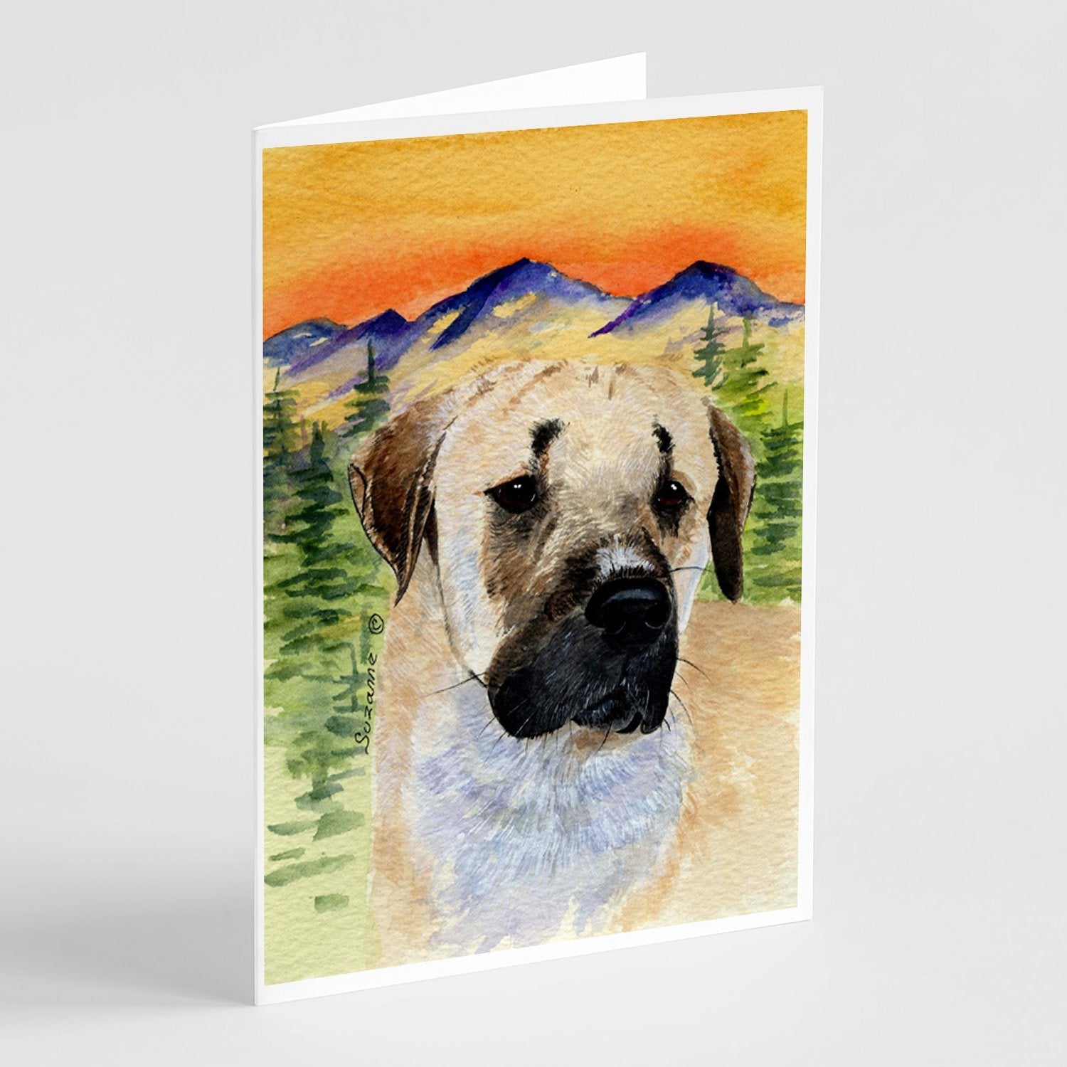 Anatolian Shepherd Greeting Cards Pack of 8 Blank Cards with Envelopes Whimsical A7 Size 5x7