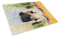 Anatolian Shepherd Cutting Board Tempered Glass Kitchen Cutting Surface, Heat Resistant Chopping, Non-Slip Feet, Food Prep & Serving