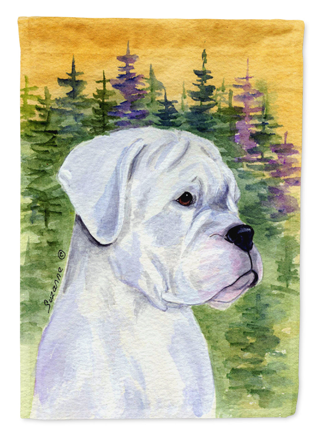 Boxer House Flag 28x40 Porch Sleeve Pole Decorative Outside Yard Banner Artwork Wall Hanging, Polyester