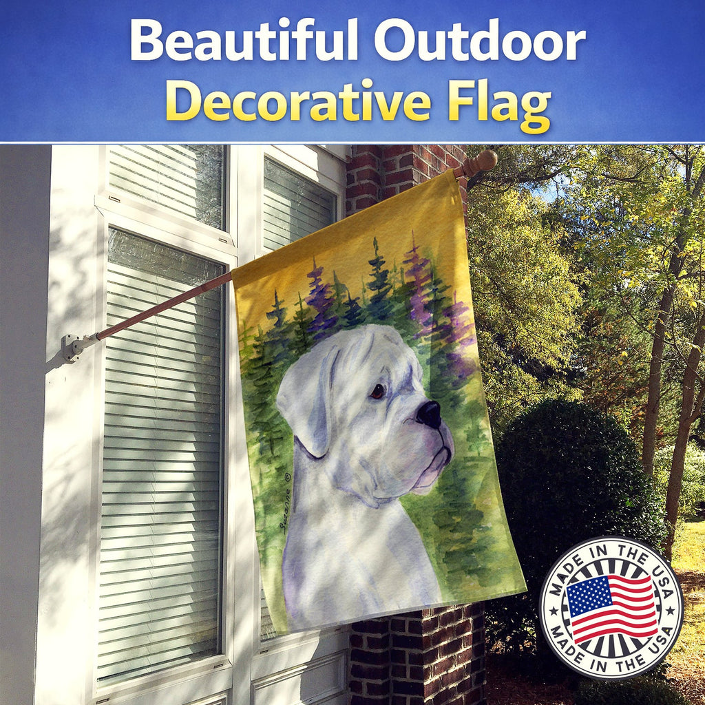 Boxer House Flag 28x40 Porch Sleeve Pole Decorative Outside Yard Banner Artwork Wall Hanging, Polyester
