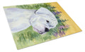 Boxer Cutting Board Tempered Glass Kitchen Cutting Surface, Heat Resistant Chopping, Non-Slip Feet, Food Prep & Serving