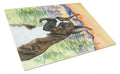 Boxer Cutting Board Tempered Glass Kitchen Cutting Surface, Heat Resistant Chopping, Non-Slip Feet, Food Prep & Serving