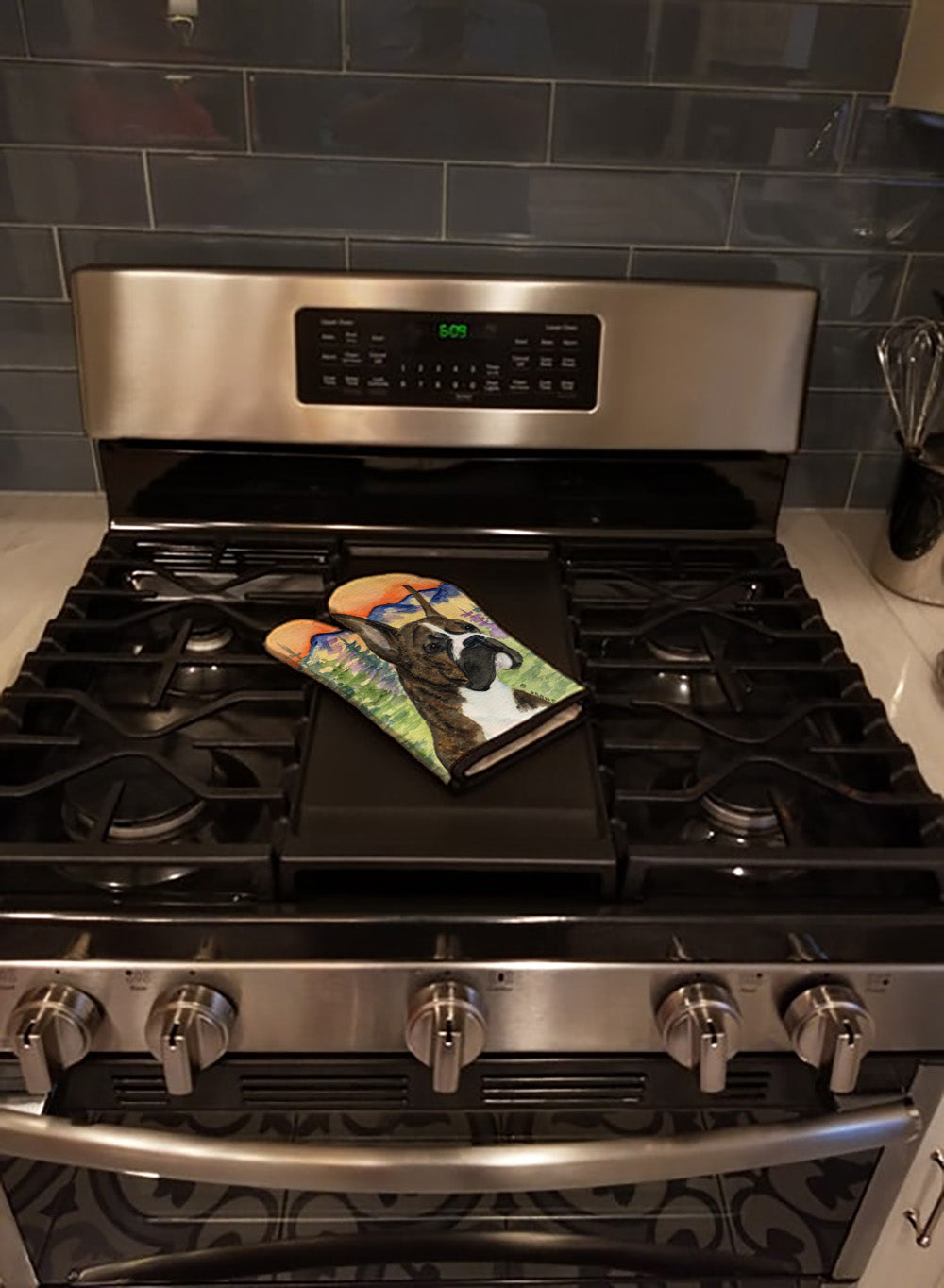 Boxer Oven Mitt Heat Resistant Thick Oven Mitt for Hot Pans and Oven, Kitchen Mitt Protect Hands, Cooking Baking Glove
