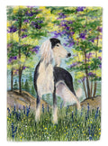 Saluki House Flag 28x40 Porch Sleeve Pole Decorative Outside Yard Banner Artwork Wall Hanging, Polyester