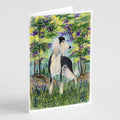 Saluki Greeting Cards Pack of 8 Blank Cards with Envelopes Whimsical A7 Size 5x7