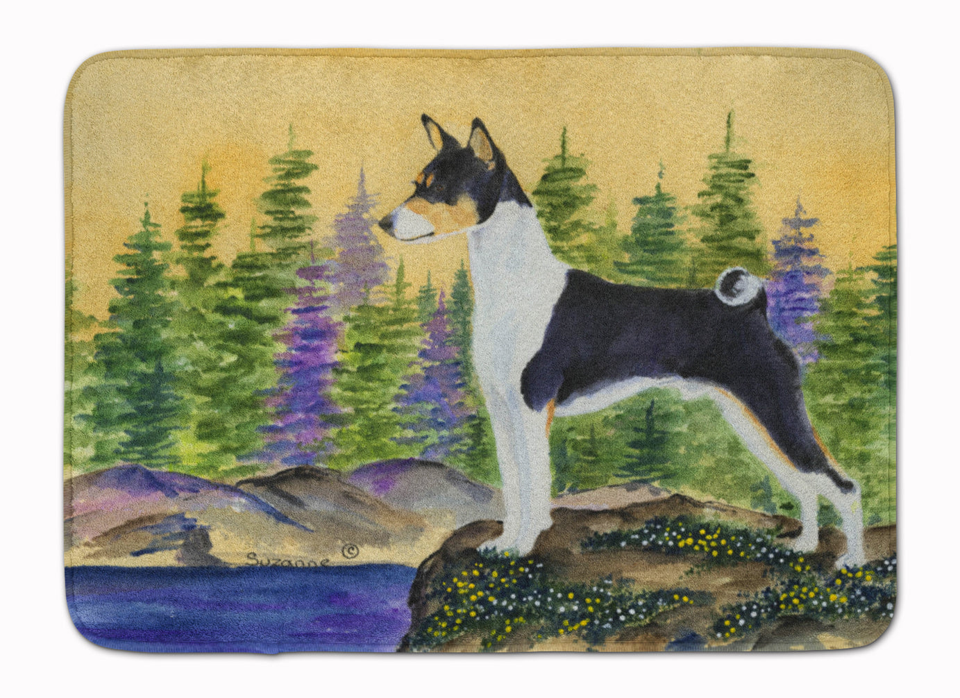 Basenji Memory Foam Kitchen Mat Machine Washable Anti-Fatigue Cushion Comfort Bath or Kitchen Rug