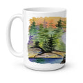 Collie Ceramic Coffee Mug 15 oz Decorative Large C Handle Mug Cup for Tea, Cocoa Hot Chocolate