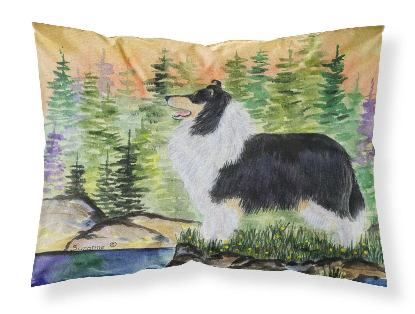Collie Standard Pillowcase Lightweight Super Soft Easy Care Decorative Artwork Pillowcase, Standard