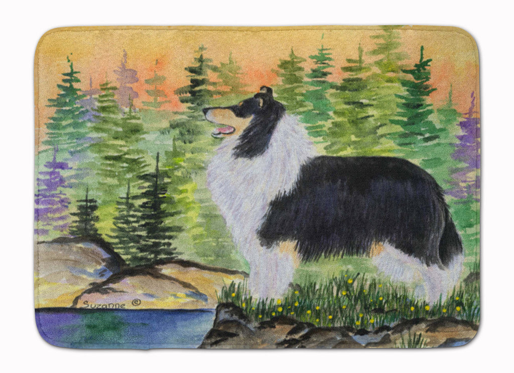 Collie Memory Foam Kitchen Mat Machine Washable Anti-Fatigue Cushion Comfort Bath or Kitchen Rug