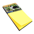 Collie Watercolor Sticky Note Holder Refillable Dispenser Desk Accessory 3x3 Pad Gift