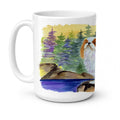 English Toy Spaniel Ceramic Coffee Mug 15 oz Decorative Large C Handle Mug Cup for Tea, Cocoa Hot Chocolate