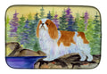 English Toy Spaniel Dish Drying Mat Absorbent Dish Drying Mat Pad for Kitchen Counter Dish Drainer Mat for Countertop, 14 x 21", Multicolor