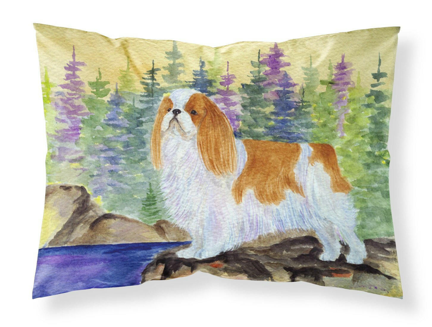 English Toy Spaniel Standard Pillowcase Lightweight Super Soft Easy Care Decorative Artwork Pillowcase, Standard