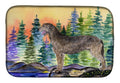 Irish Wolfhound Dish Drying Mat Absorbent Dish Drying Mat Pad for Kitchen Counter Dish Drainer Mat for Countertop, 14 x 21", Multicolor