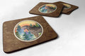 Irish Wolfhound Foam Coasters Set of 4 Cup Coasters for Indoor Outdoor, Tabletop Protection, Anti Slip, Mouse pad Material
