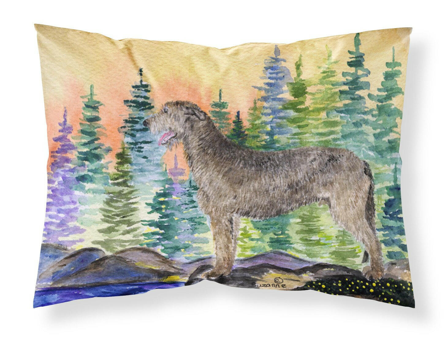 Irish Wolfhound Standard Pillowcase Lightweight Super Soft Easy Care Decorative Artwork Pillowcase, Standard