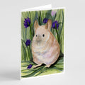 Chinchilla Greeting Cards Pack of 8 Blank Cards with Envelopes Whimsical A7 Size 5x7