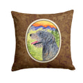 Irish Wolfhound Decorative Throw Pillow 14x14 Indoor Outdoor Accent Cushion, Fabric Cover with Insert for Sofa, Bed, Porch & Living Room