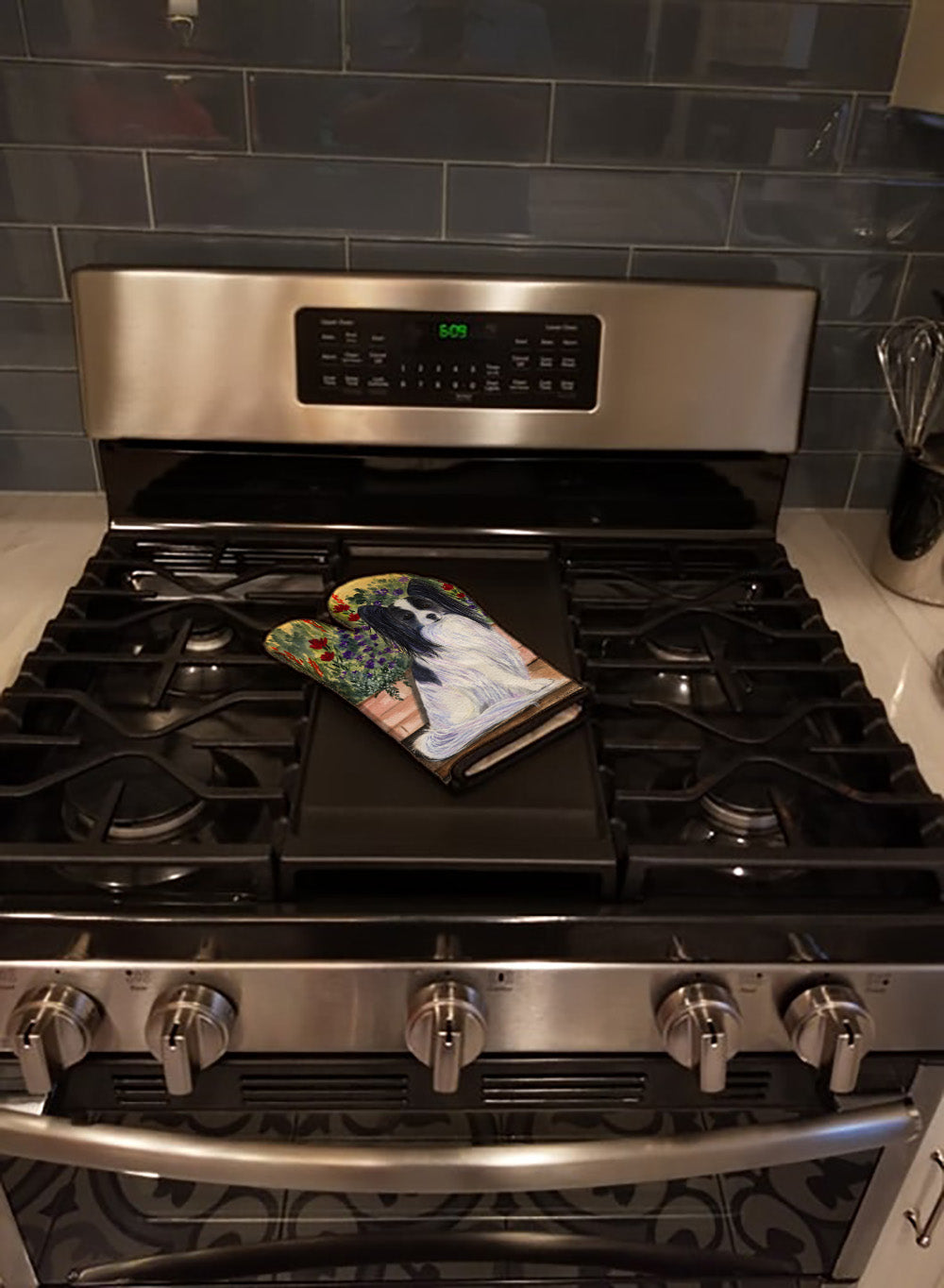 Papillon Oven Mitt Heat Resistant Thick Oven Mitt for Hot Pans and Oven, Kitchen Mitt Protect Hands, Cooking Baking Glove