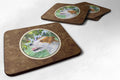 Jack Russell Terrier Foam Coasters Set of 4 Cup Coasters for Indoor Outdoor, Tabletop Protection, Anti Slip, Mouse pad Material