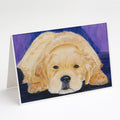 Golden Retriever Greeting Cards Pack of 8 Blank Cards with Envelopes Whimsical A7 Size 5x7