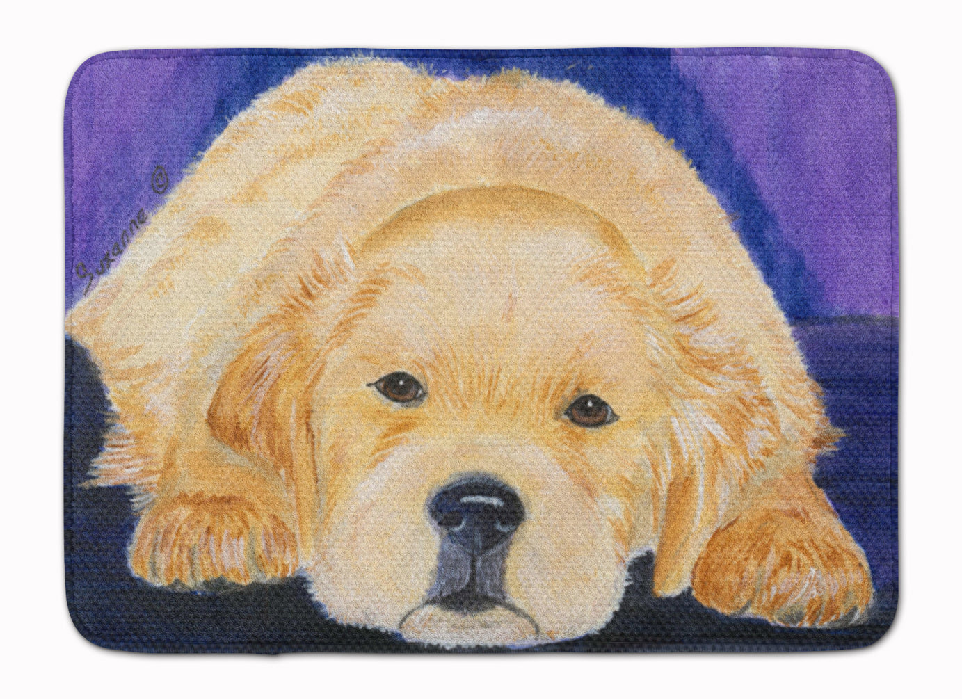 Golden Retriever Memory Foam Kitchen Mat Machine Washable Anti-Fatigue Cushion Comfort Bath or Kitchen Rug