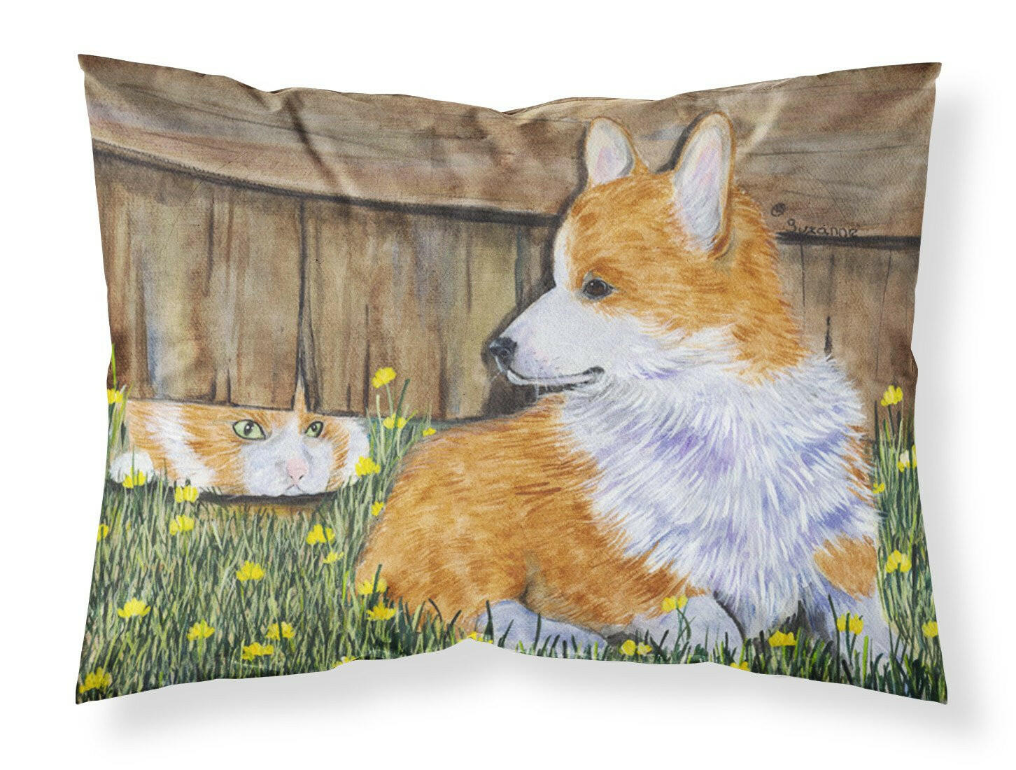 Corgi Standard Pillowcase Lightweight Super Soft Easy Care Decorative Artwork Pillowcase, Standard
