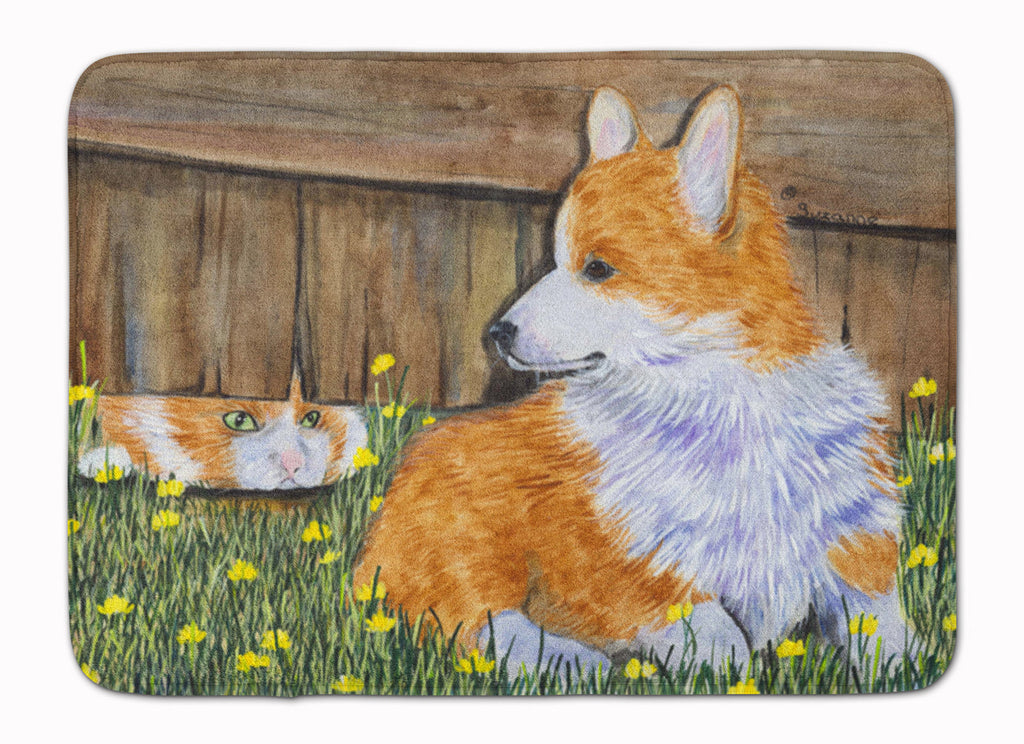 Corgi Memory Foam Kitchen Mat Machine Washable Anti-Fatigue Cushion Comfort Bath or Kitchen Rug