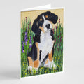 Entlebucher Mountain Dog Greeting Cards Pack of 8 Blank Cards with Envelopes Whimsical A7 Size 5x7