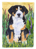 Greater Swiss Mountain Dog House Flag 28x40 Porch Sleeve Pole Decorative Outside Yard Banner Artwork Wall Hanging, Polyester