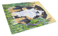 Greater Swiss Mountain Dog Cutting Board Tempered Glass Kitchen Cutting Surface, Heat Resistant Chopping, Non-Slip Feet, Food Prep & Serving