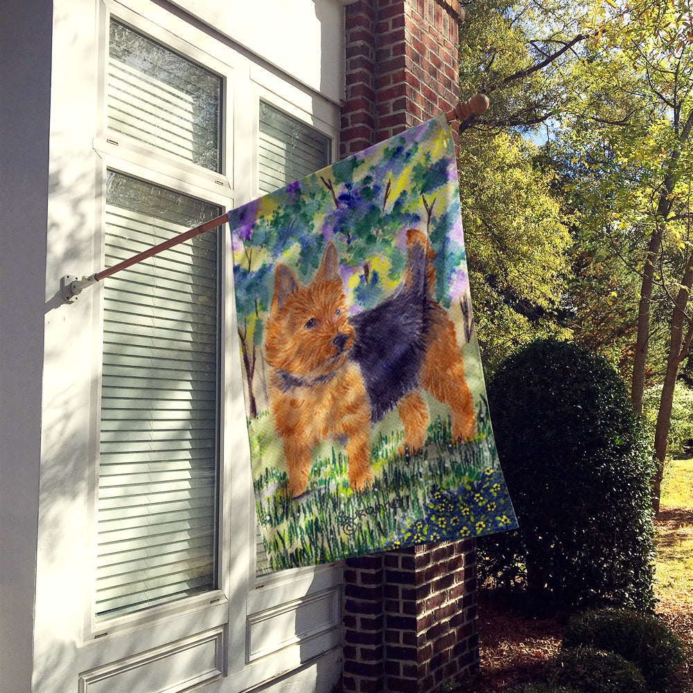 Norwich Terrier House Flag 28x40 Porch Sleeve Pole Decorative Outside Yard Banner Artwork Wall Hanging, Polyester