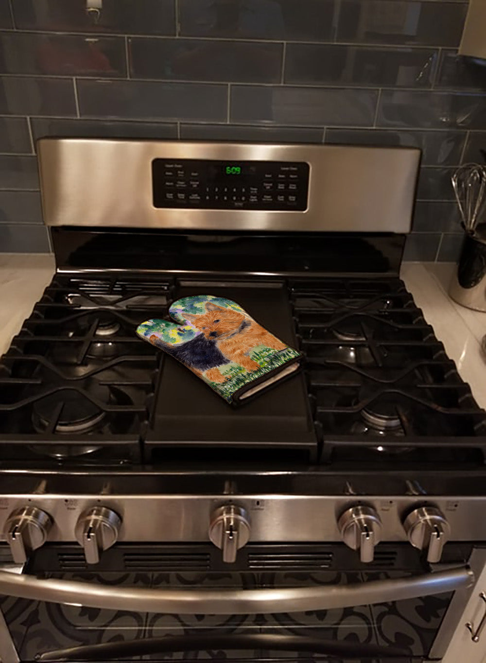 Norwich Terrier Oven Mitt Heat Resistant Thick Oven Mitt for Hot Pans and Oven, Kitchen Mitt Protect Hands, Cooking Baking Glove