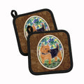 Norwich Terrier Pot Holder Set of 2 Heat Resistant Quilted Hot Pads 7.5 x 7.5 Inch, Insulated Kitchen Trivets for Cooking & Baking