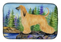 Afghan Hound Dish Drying Mat Absorbent Dish Drying Mat Pad for Kitchen Counter Dish Drainer Mat for Countertop, 14 x 21", Multicolor