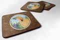 Afghan Hound Foam Coasters Set of 4 Cup Coasters for Indoor Outdoor, Tabletop Protection, Anti Slip, Mouse pad Material