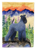 Kerry Blue Terrier House Flag 28x40 Porch Sleeve Pole Decorative Outside Yard Banner Artwork Wall Hanging, Polyester