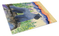 Kerry Blue Terrier Cutting Board Tempered Glass Kitchen Cutting Surface, Heat Resistant Chopping, Non-Slip Feet, Food Prep & Serving