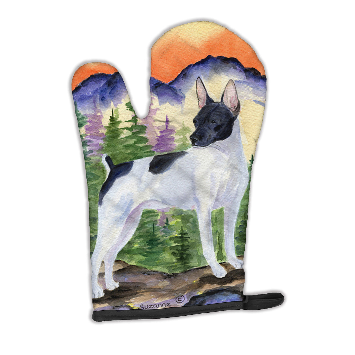 Rat Terrier Oven Mitt Heat Resistant Thick Oven Mitt for Hot Pans and Oven, Kitchen Mitt Protect Hands, Cooking Baking Glove
