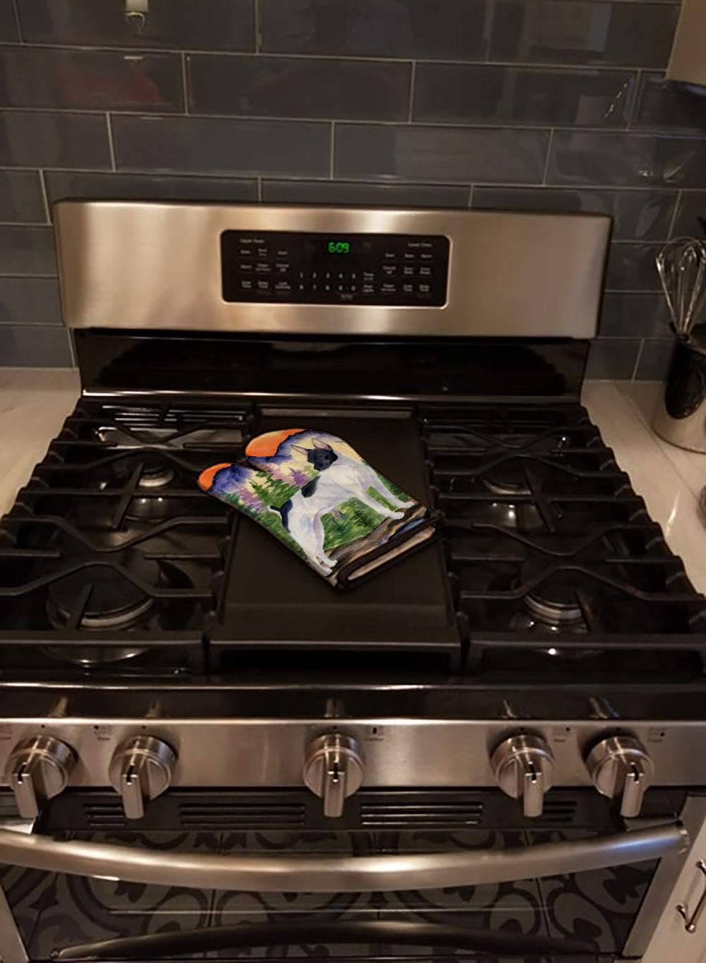Rat Terrier Oven Mitt Heat Resistant Thick Oven Mitt for Hot Pans and Oven, Kitchen Mitt Protect Hands, Cooking Baking Glove
