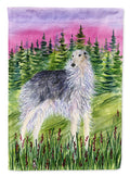 Borzoi House Flag 28x40 Porch Sleeve Pole Decorative Outside Yard Banner Artwork Wall Hanging, Polyester