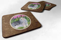 Borzoi Foam Coasters Set of 4 Cup Coasters for Indoor Outdoor, Tabletop Protection, Anti Slip, Mouse pad Material