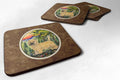 Cairn Terrier Foam Coasters Set of 4 Cup Coasters for Indoor Outdoor, Tabletop Protection, Anti Slip, Mouse pad Material