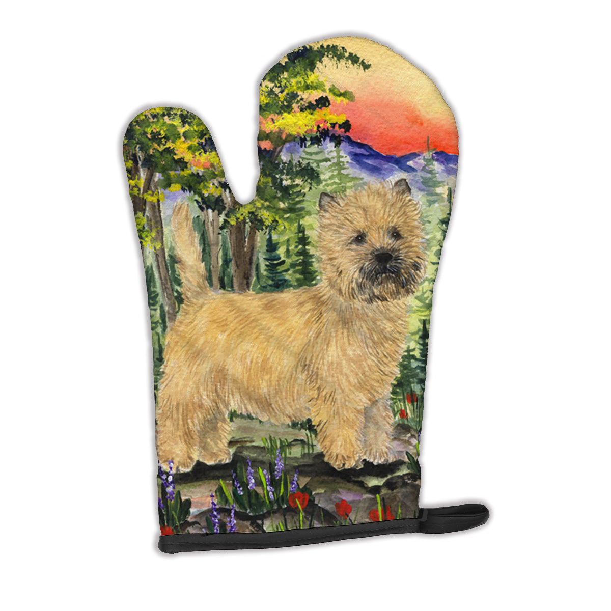 Cairn Terrier Oven Mitt Heat Resistant Thick Oven Mitt for Hot Pans and Oven, Kitchen Mitt Protect Hands, Cooking Baking Glove