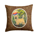 Cairn Terrier Decorative Throw Pillow 14x14 Indoor Outdoor Accent Cushion, Fabric Cover with Insert for Sofa, Bed, Porch & Living Room