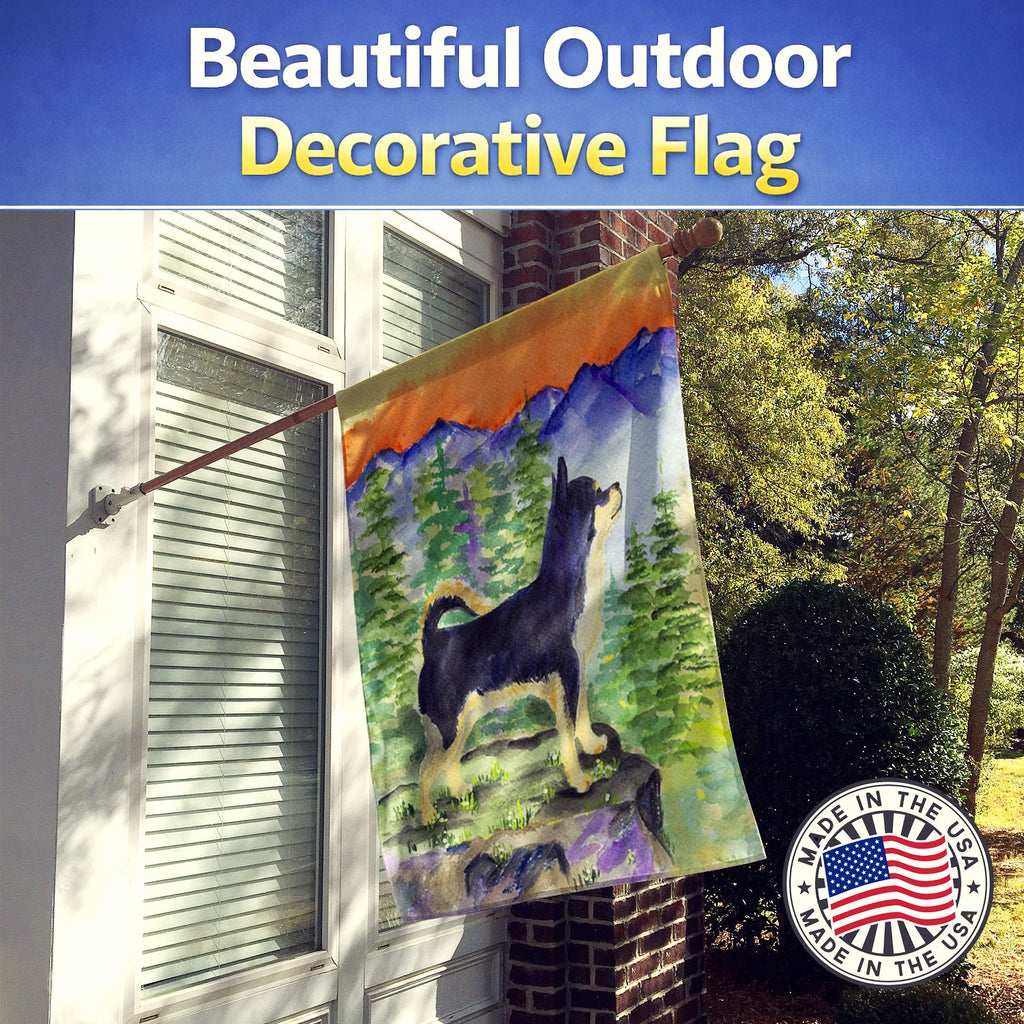 Chihuahua House Flag 28x40 Porch Sleeve Pole Decorative Outside Yard Banner Artwork Wall Hanging, Polyester
