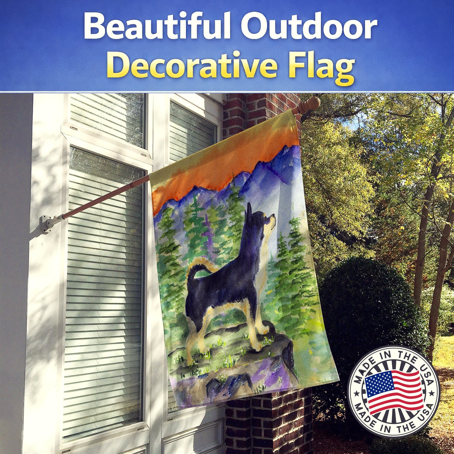 Chihuahua House Flag 28x40 Porch Sleeve Pole Decorative Outside Yard Banner Artwork Wall Hanging, Polyester